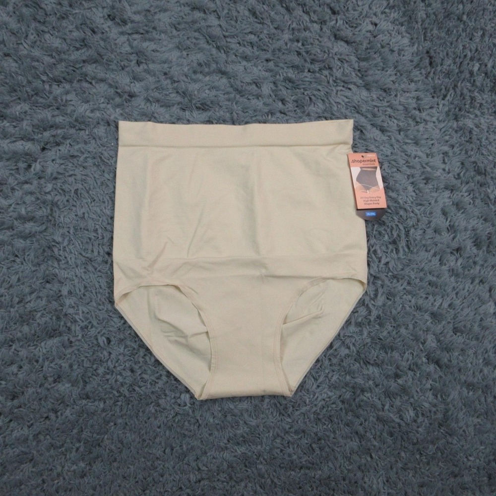 Shapermint Essentials All Day High-Waisted Shaper Panty Womens XL/2XL Beige NWT